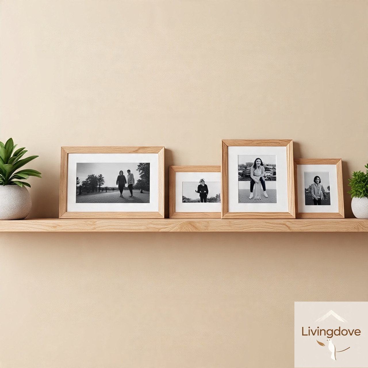 12 Livingdove Handcrafted Wooden Photo Frames - Image 1